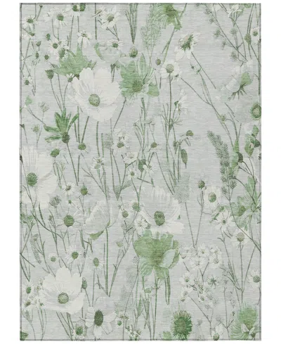Addison Chantille Machine Washable Acn1502 8'x10' Area Rug In Green