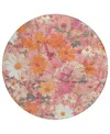 Addison Chantille Machine Washable Acn1507 8'x8' Round Area Rug