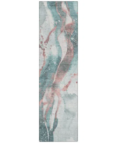 Addison Chantille Machine Washable Acn1527 2'3"x7'6" Runner Area Rug In Blue