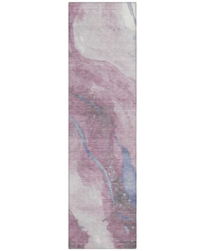 Addison Chantille Machine Washable Acn1532 2'3"x7'6" Runner Area Rug In Purple