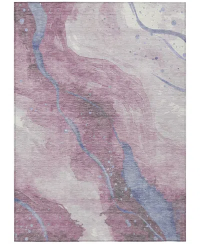Addison Chantille Machine Washable Acn1532 8'x10' Area Rug In Purple