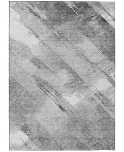 Addison Chantille Machine Washable Acn1537 5'x7'6" Area Rug In Gray