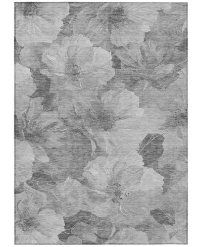 Addison Chantille Machine Washable Acn1542 9'x12' Area Rug In Gray