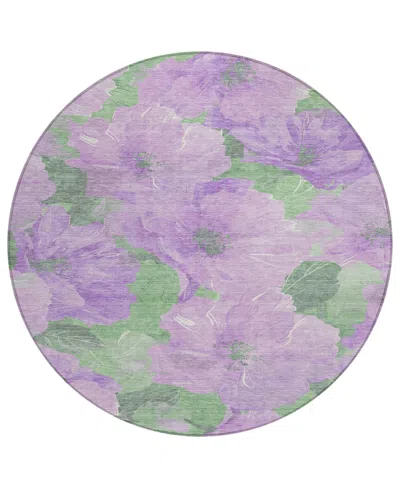 Addison Chantille Machine Washable Acn1543 8'x8' Round Area Rug