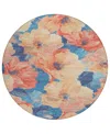 Addison Chantille Machine Washable Acn1544 8'x8' Round Area Rug