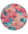 Addison Chantille Machine Washable Acn1547 8'x8' Round Area Rug