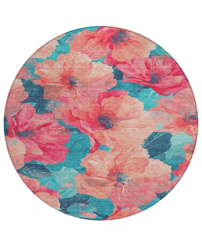 Addison Chantille Machine Washable Acn1547 8'x8' Round Area Rug