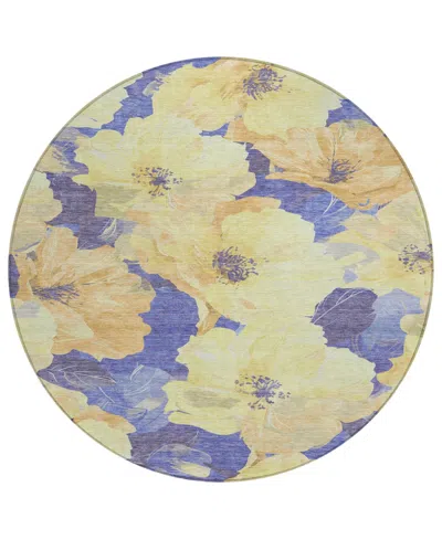 Addison Chantille Machine Washable Acn1548 8'x8' Round Area Rug