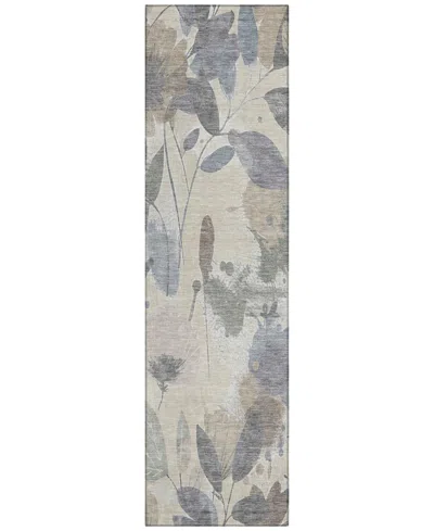 Addison Chantille Machine Washable Acn1549 2'3"x7'6" Runner Area Rug In Sand