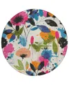 Addison Chantille Machine Washable Acn1551 8'x8' Round Area Rug