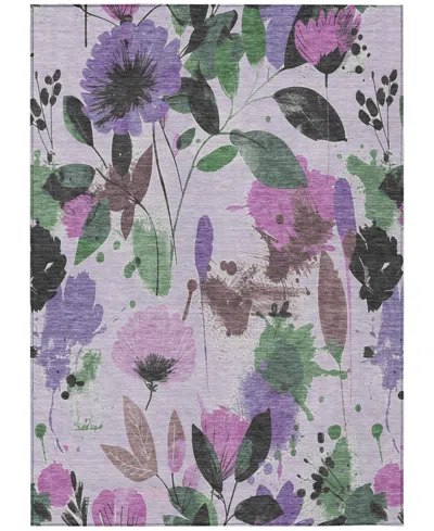 Addison Chantille Machine Washable Acn1552 5'x7'6" Area Rug In Purple