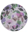 Addison Chantille Machine Washable Acn1552 8'x8' Round Area Rug