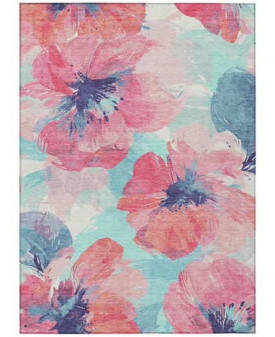 Addison Chantille Machine Washable Acn1555 5'x7'6" Area Rug In Pink