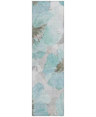 Addison Chantille Machine Washable Acn1558 2'3"x7'6" Runner Area Rug In Blue