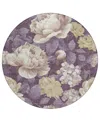 Addison Chantille Machine Washable Acn1561 8'x8' Round Area Rug