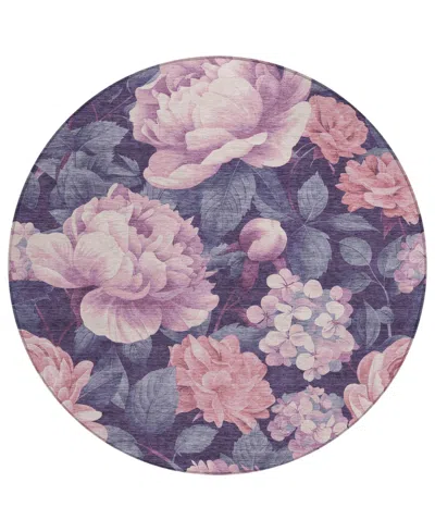 Addison Chantille Machine Washable Acn1564 8'x8' Round Area Rug