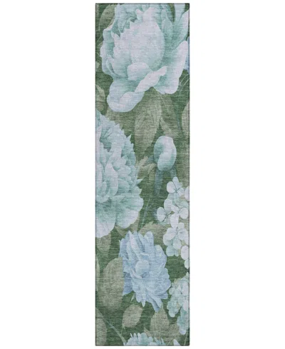 Addison Chantille Machine Washable Acn1566 2'3"x7'6" Runner Area Rug In Gray