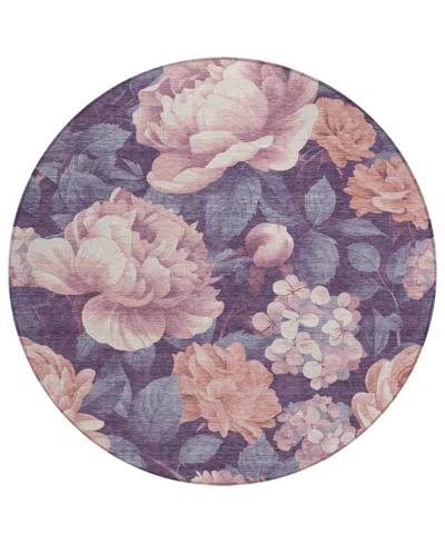 Addison Chantille Machine Washable Acn1567 8'x8' Round Area Rug