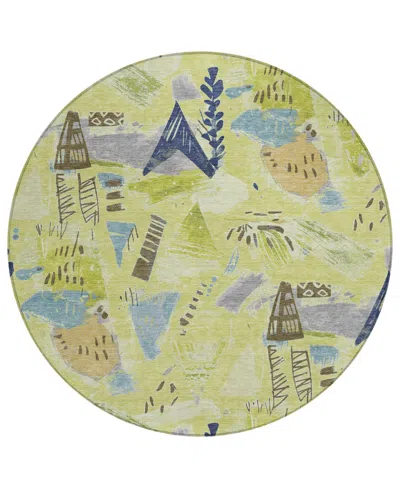 Addison Chantille Machine Washable Acn1573 8'x8' Round Area Rug