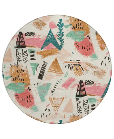 Addison Chantille Machine Washable Acn1575 8'x8' Round Area Rug