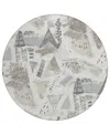 Addison Chantille Machine Washable Acn1576 8'x8' Round Area Rug