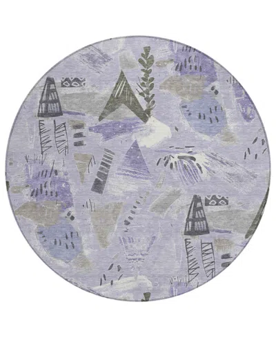 Addison Chantille Machine Washable Acn1577 8'x8' Round Area Rug
