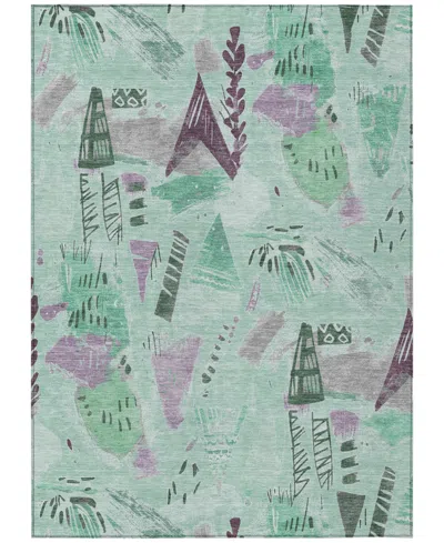 Addison Chantille Machine Washable Acn1578 8'x10' Area Rug In Green