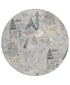 Addison Chantille Machine Washable Acn1580 8'x8' Round Area Rug
