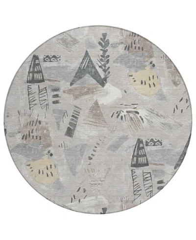 Addison Chantille Machine Washable Acn1580 8'x8' Round Area Rug