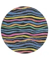 Addison Chantille Machine Washable Acn1581 8'x8' Round Area Rug