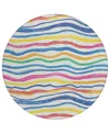 Addison Chantille Machine Washable Acn1583 8'x8' Round Area Rug
