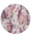 Addison Chantille Machine Washable Acn1597 8'x8' Round Area Rug