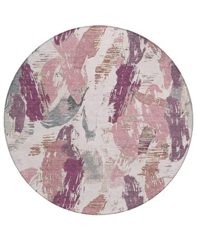 Addison Chantille Machine Washable Acn1597 8'x8' Round Area Rug