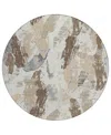 Addison Chantille Machine Washable Acn1598 8'x8' Round Area Rug