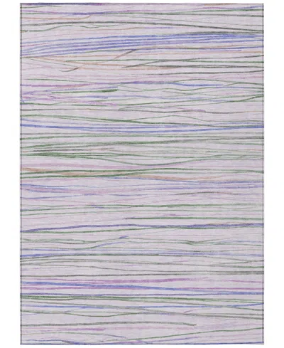 Addison Chantille Machine Washable Acn1605 2'6"x3'10" Area Rug In Purple