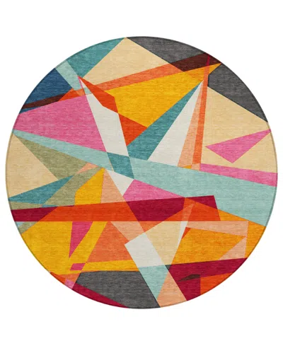 Addison Chantille Machine Washable Acn1611 8'x8' Round Area Rug