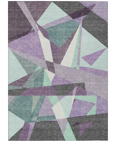 Addison Chantille Machine Washable Acn1612 10'x14' Area Rug In Purple
