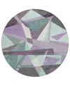 Addison Chantille Machine Washable Acn1612 8'x8' Round Area Rug