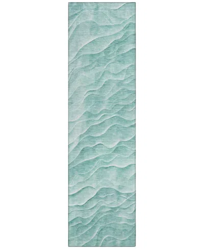 Addison Chantille Machine Washable Acn1614 2'3"x7'6" Runner Area Rug In Blue