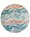 Addison Chantille Machine Washable Acn1623 8'x8' Round Area Rug