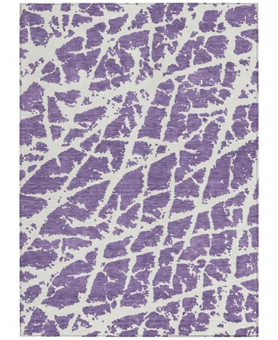 Addison Chantille Machine Washable Acn501 10'x14' Area Rug In Purple