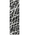 Addison Chantille Machine Washable Acn501 2'3x7'6 Runner Area Rug In Black