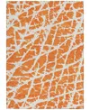 Addison Chantille Machine Washable Acn501 2'6x3'10 Area Rug In Orange