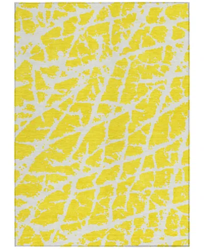 Addison Chantille Machine Washable Acn501 2'6x3'10 Area Rug In Yellow