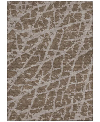 Addison Chantille Machine Washable Acn501 3'x5' Area Rug In Brown