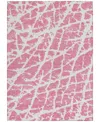 Addison Chantille Machine Washable Acn501 3'x5' Area Rug In Pink