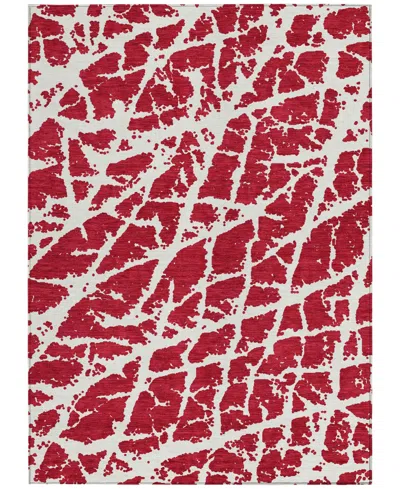 Addison Chantille Machine Washable Acn501 3'x5' Area Rug In Red