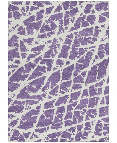 Addison Chantille Machine Washable Acn501 5'x7'6 Area Rug In Purple