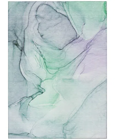 Addison Chantille Machine Washable Acn502 2'6x3'10 Area Rug In Ocean