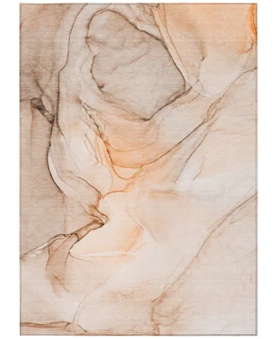 Addison Chantille Machine Washable Acn502 2'6x3'10 Area Rug In Orange